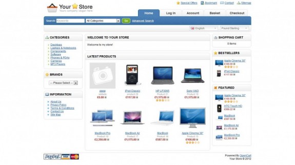 ตัวอย่างเว็บระบบร้านขายของแบบครบวงจร พร้อมระบบ admin (ส่วนหน้าร้าน)