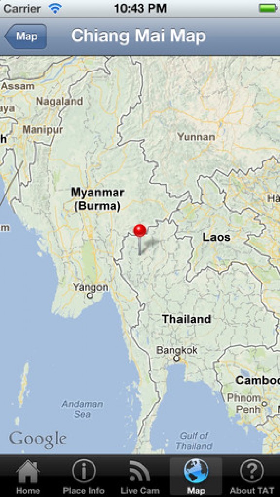 iPhone iPad App การท่องเที่ยวและ live camera