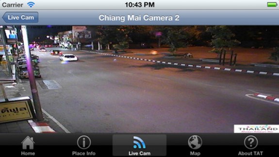 iPhone iPad App การท่องเที่ยวและ live camera