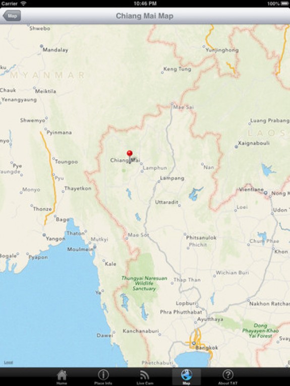 iPhone iPad App การท่องเที่ยวและ live camera